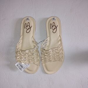 Mansur Gavriel Mignon Slide Sandals | Size 38 / US 7.5 | Italian Leather